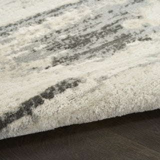 Nourison Serenity Home SRH12 Grey Multicolor Area Rug Detail Image