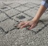 Nourison Serenity Shag SRS02 Grey Slate Area Rug Room Image Feature