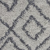 Nourison Serenity Shag SRS02 Grey Slate Area Rug Swatch Image