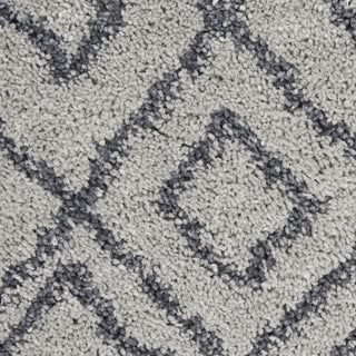 Nourison Serenity Shag SRS02 Grey Slate Area Rug Swatch Image