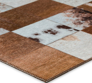 Nourison Machine Washable Series 1 SR103 Ivory/Latte Area Rug by Nicole Curtis Corner Image