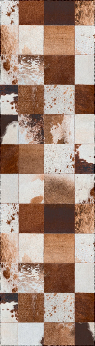 Nourison Machine Washable Series 1 SR103 Ivory/Latte Area Rug by Nicole Curtis Runner Main Image