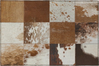 Nourison Machine Washable Series 1 SR103 Ivory/Latte Area Rug by Nicole Curtis Scatter Main Image