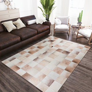 Nourison Machine Washable Series 1 SR103 Ivory/Latte Area Rug by Nicole Curtis Lifestyle Image Feature