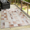 Nourison Machine Washable Series 1 SR103 Ivory/Latte Area Rug by Nicole Curtis Outdoor Lifestyle Image Feature
