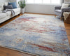 Havila Fine Rugs Savannah S1033 Tan/Blue Area Rug Lifestyle Image Feature