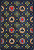 Joy Carpets Games People Play Stacked Deck Navy Area Rug