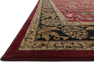 Loloi Stanley ST-01 Red / Charcoal Area Rug Corner Shot