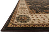 Loloi Stanley ST-09 Expresso / Beige Area Rug Corner Shot