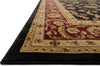 Loloi Stanley ST-11 Black / Rust Area Rug Corner Shot