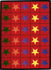 Joy Carpets Kid Essentials Star Space Multi Area Rug