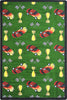 Joy Carpets Playful Patterns Start Your Engines Green Area Rug