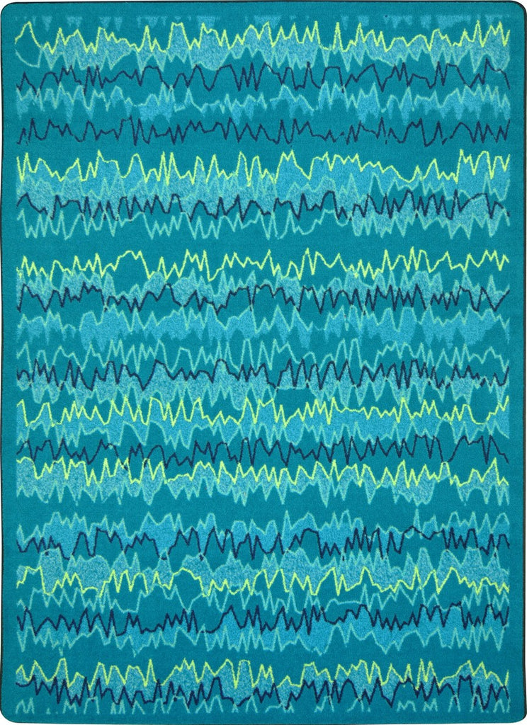 Joy Carpets Kid Essentials Static Electricity Teal Area Rug