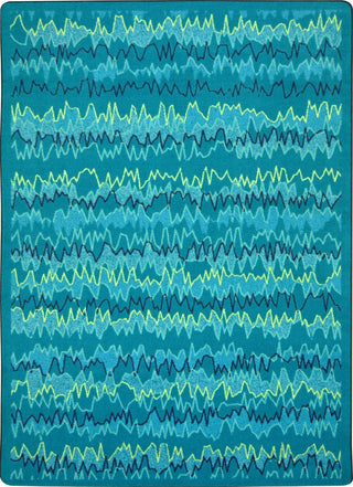 Joy Carpets Kid Essentials Static Electricity Teal Area Rug