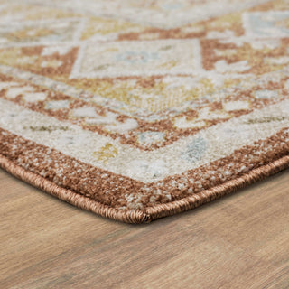Karastan Windermere Staveley Terracotta Area Rug Angle Image