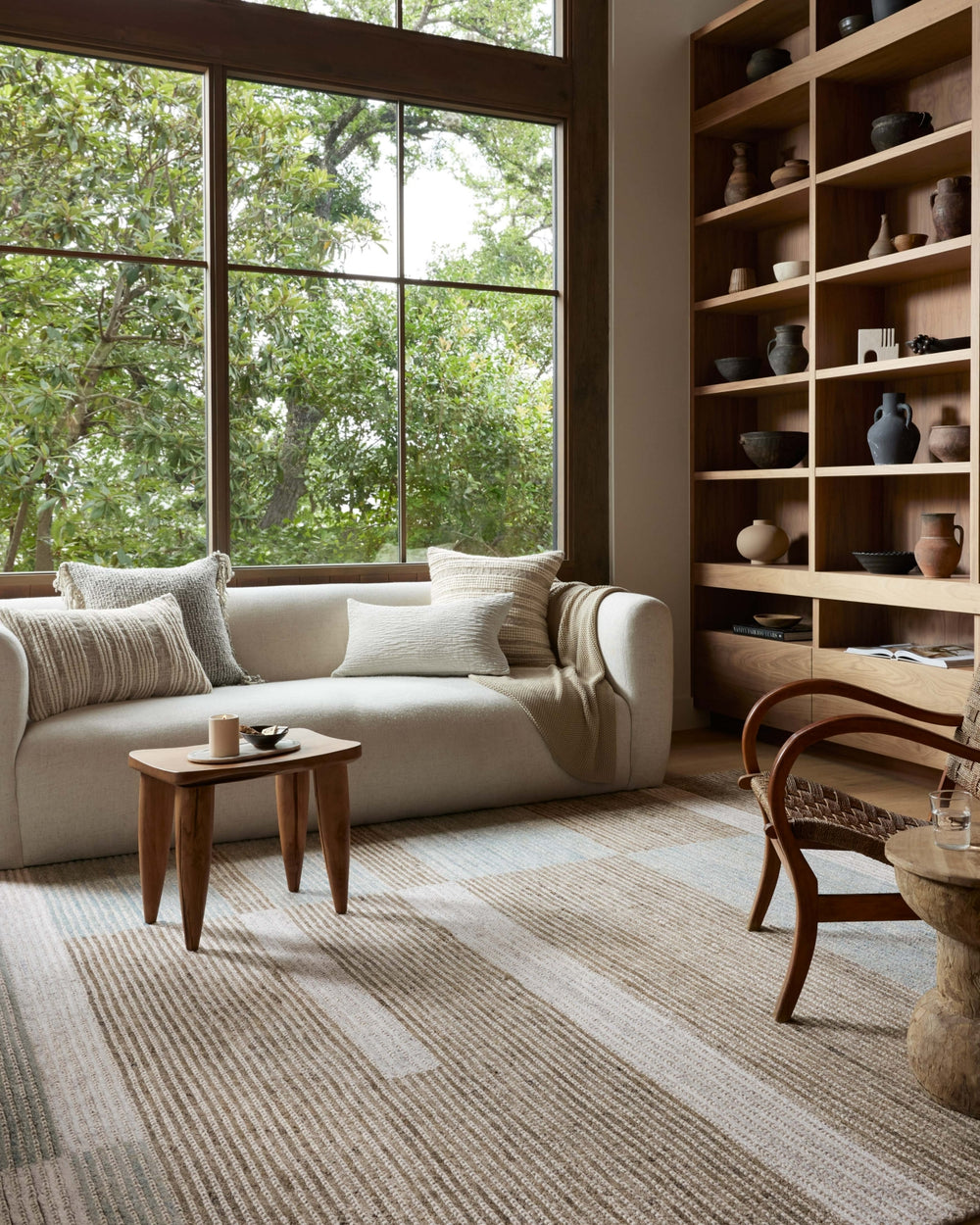 Loloi Stiles STI-02 Tobacco/Lagoon Area Rug Lifestyle Image Feature