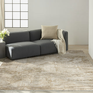Ck078 Summit SUM02 Mocha Ivory Area Rug by Calvin Klein Swatch Image