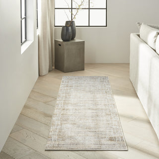 Ck078 Summit SUM03 Natural Ivory Area Rug by Calvin Klein Corner Image