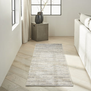 Ck078 Summit SUM04 Ivory Multicolor Area Rug by Calvin Klein Corner Image