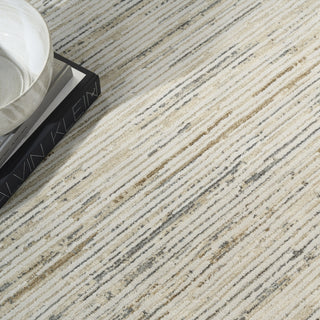 Ck078 Summit SUM04 Ivory Multicolor Area Rug by Calvin Klein Corner Image