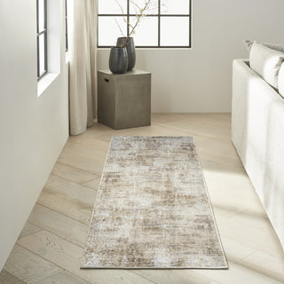 Ck078 Summit SUM06 Natural Grey Area Rug by Calvin Klein Corner Image