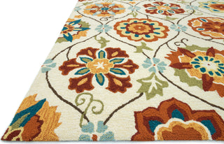 Loloi Summerton SRS19 Ivory / Spice Area Rug Corner Shot