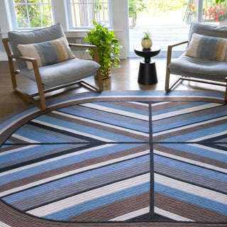 Colonial Mills Luxury Sunbrella Voodoo Driftwood Spice Area Rug