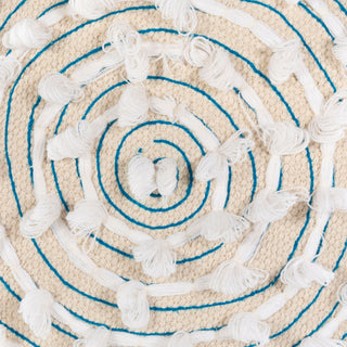 Surya Snow SWN-001 Bright Blue Furniture Detail