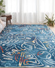 Kalaty Sportsglyphs SY1261 Blue Area Rug main image