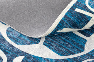 Kalaty Sportsglyphs SY1263 Blue Area Rug Lifestyle Image Feature