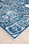 Kalaty Sportsglyphs SY1263 Blue Area Rug Floor Image