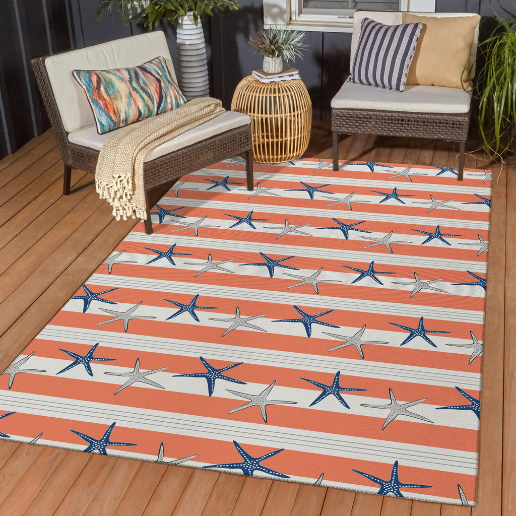 Dalyn Seabreeze SZ12 Salmon Area Rug Outdoor Lifestyle Image Feature