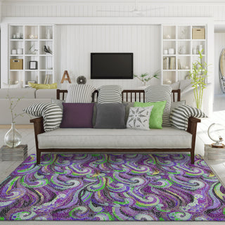 Dalyn Seabreeze SZ14 Violet Area Rug Lifestyle Image Feature