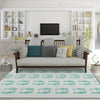 Dalyn Seabreeze SZ15 Teal Area Rug Lifestyle Image Feature
