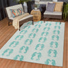 Dalyn Seabreeze SZ15 Teal Area Rug Outdoor Lifestyle Image Feature