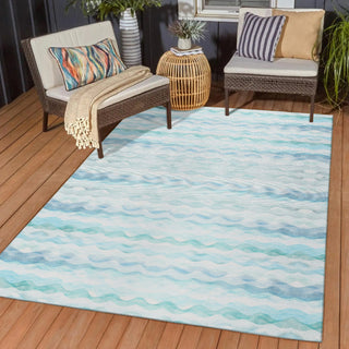 Dalyn Seabreeze SZ16 Denim Area Rug Outdoor Lifestyle Image Feature