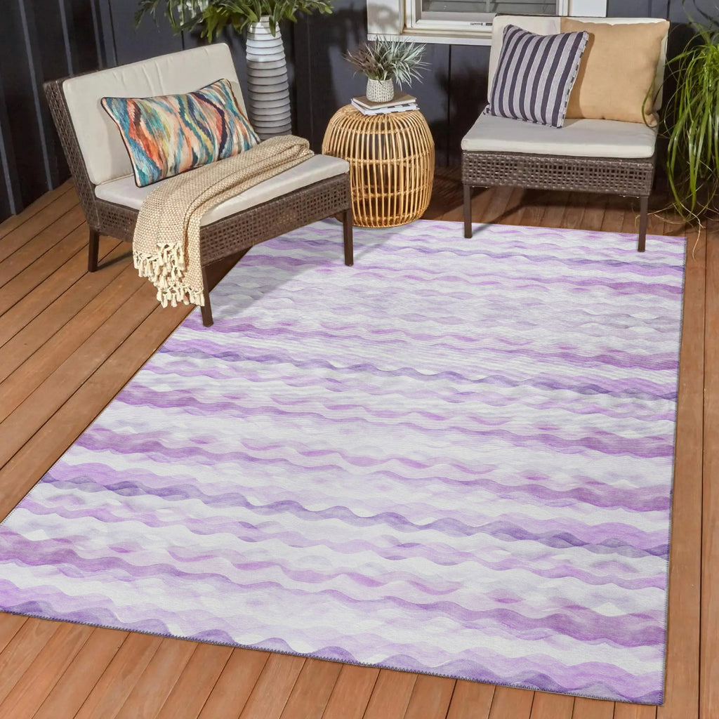 Dalyn Seabreeze SZ16 Violet Area Rug Outdoor Lifestyle Image Feature