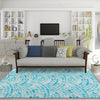 Dalyn Seabreeze SZ7 Teal Area Rug Lifestyle Image Feature