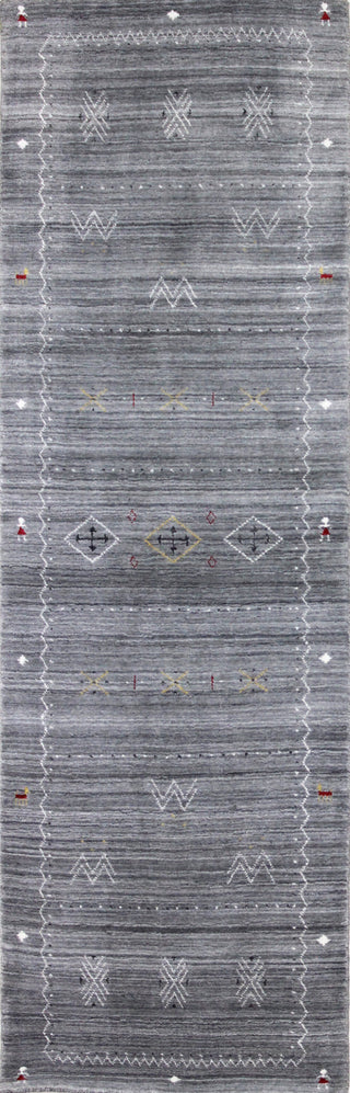 Bashian Terrain Striped T142-BT106 Grey Area Rug Runner Image