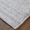 Feizy Finley T6046 Silver Area Rug by Thom Filicia Corner Image with Rug Pad