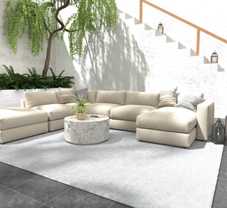 Feizy Finley T6046 White Area Rug by Thom Filicia Lifestyle Image