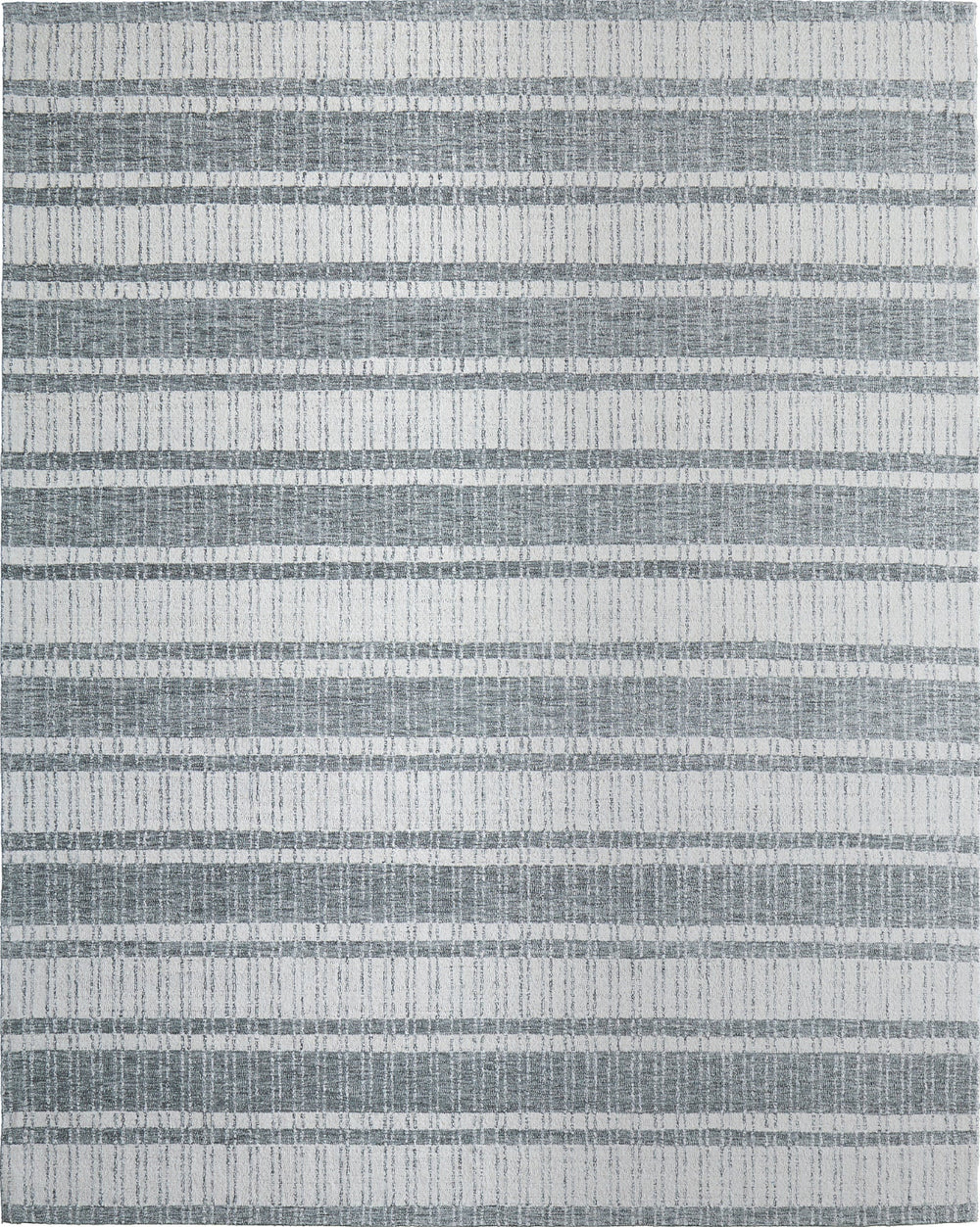 Feizy Aberdeen T8012 Gray/White Area Rug by Thom Filicia