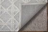 Feizy Corwin T8013 Gray/Ivory Area Rug by Thom Filicia Detail Image