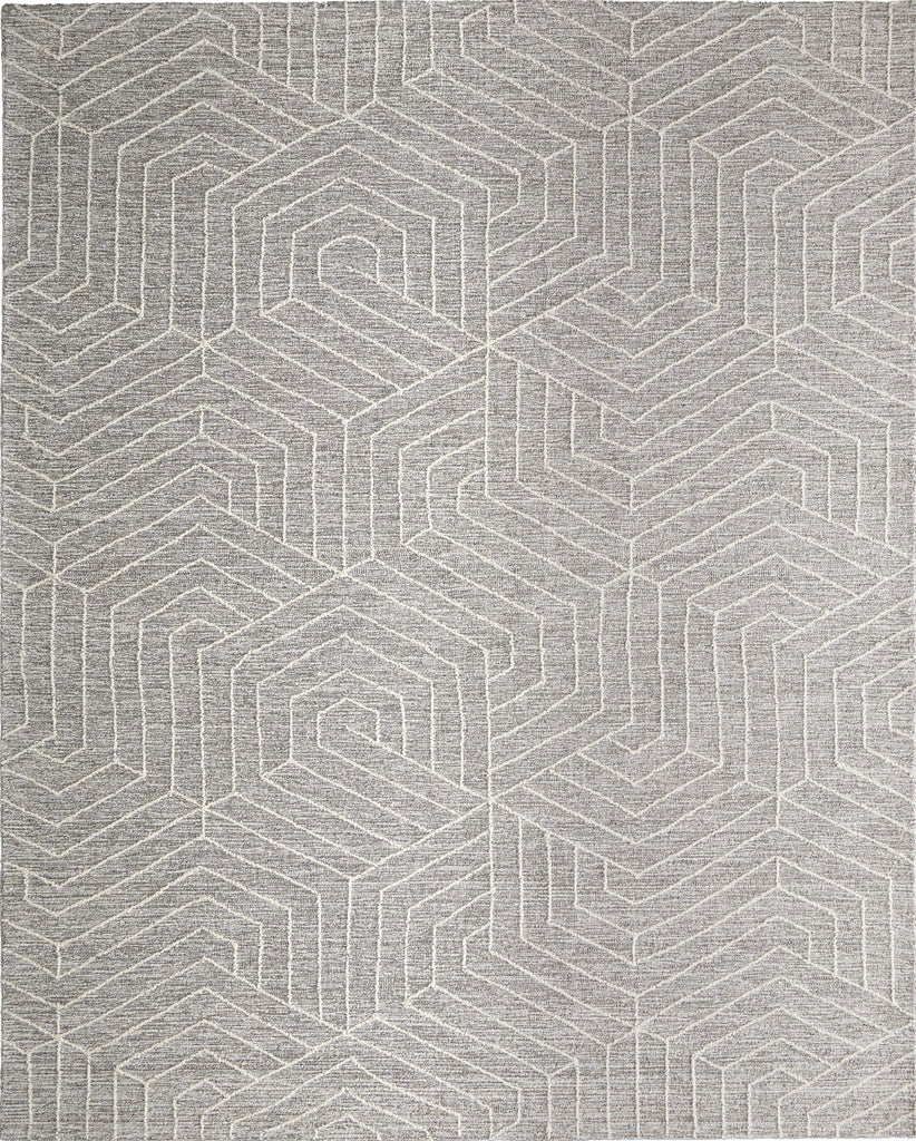 Feizy Emerson T8015 Gray/Ivory Area Rug by Thom Filicia main image