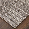 Feizy Herrick T8021 Taupe/Ivory/Brown Area Rug by Thom Filicia Corner Image with Rug Pad