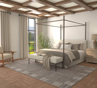 Feizy Herrick T8021 Taupe/Ivory/Brown Area Rug by Thom Filicia Lifestyle Image