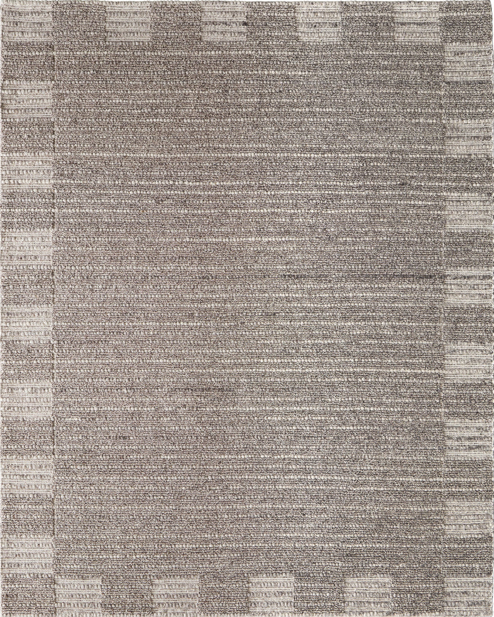 Feizy Herrick T8021 Taupe/Ivory/Brown Area Rug by Thom Filicia