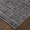 Feizy Herrick T8021 Gray Area Rug by Thom Filicia Corner Image with Rug Pad