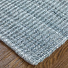 Feizy Limerick T8022 Blue/Gray Area Rug Corner Image with Rug Pad