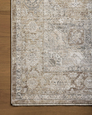 Loloi II Tabitha TAI-01 Khaki / Slate Area Rug Corner Image